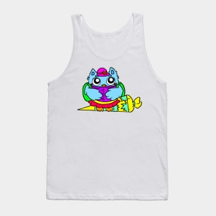 School start of school children school bag Tank Top